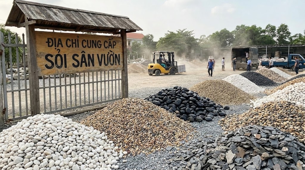 Địa chỉ cung cấp sỏi sân vườn uy tín Địa chỉ cung cấp sỏi sân vườn uy tín