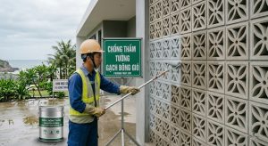 Chống thấm tường gạch bông gió